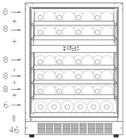 HOOVER HWCB 60D UKSSMN - Diagrama de almacenamiento - 1