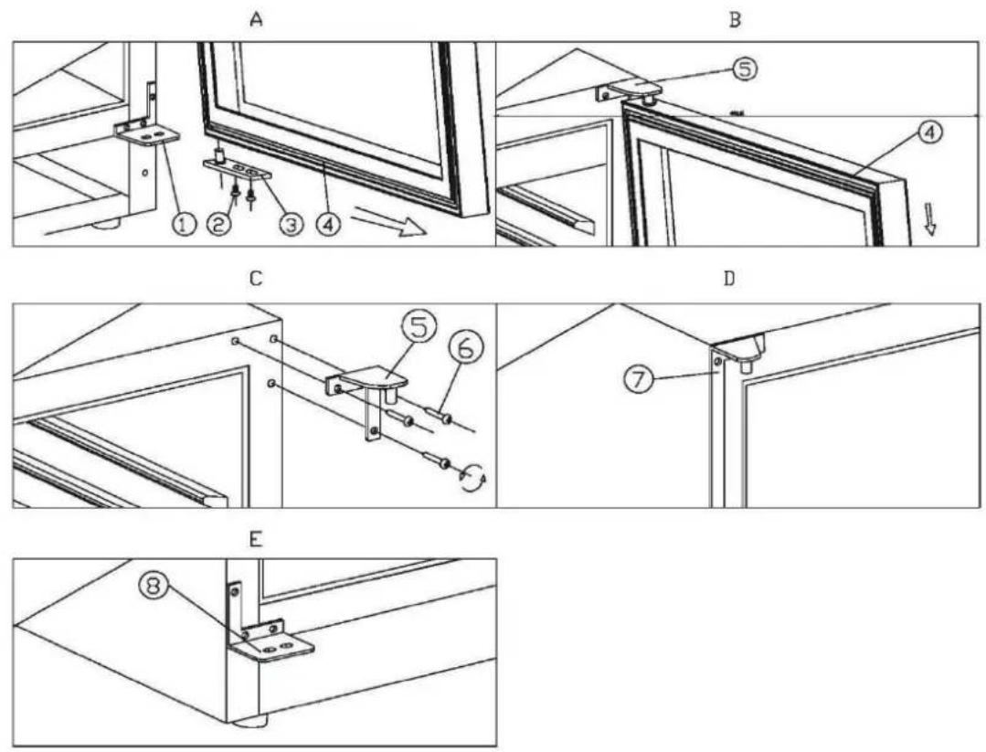 HOOVER HWCB 60D UKSSMN - Tip B (za tanka vrata iz nerjavnega jekla) - 1