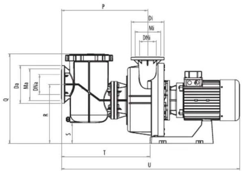 ASTRALPOOL KIVU - TECHNICAL CARACTERISTICS / RENSEIGNEMENTS TECHNIQUES / CARACTERÍSTICAS TÉCNICAS / DATI TECHNICI / TECHNISCHE ANGABEN / CARACTERISTICAS TECNICAS - 1
