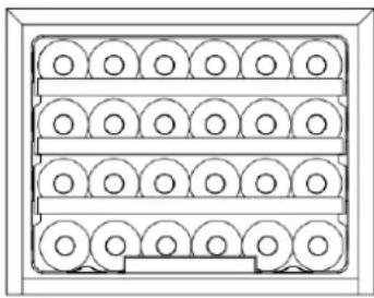 HOOVER HWINE 300 HWCB 451 - ▶ Diagrama de almacenamiento - 1