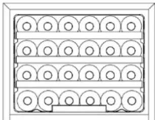 HOOVER HWINE 300 HWCB 451 - ▶ Schéma de stockage - 1