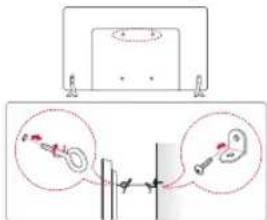 LG 55LF650V - Securing the TV to a wall - 1