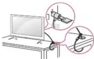 LG 55LF650V - Utilisation du système de sécurité Kensington - 1