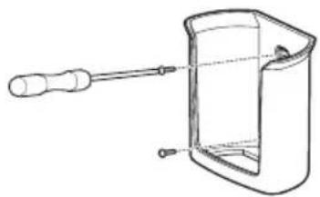 LG USUW246K3A0 - Montage der Fernbedienungshalterung - 1