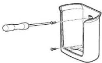 LG USUW186K3A0 - Installing the remote control holder - 1