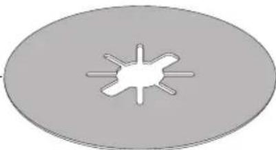 BOSCH GWX1350VSP - Installation du disque de support et du disque de ponçage (Fig. 14) - 2