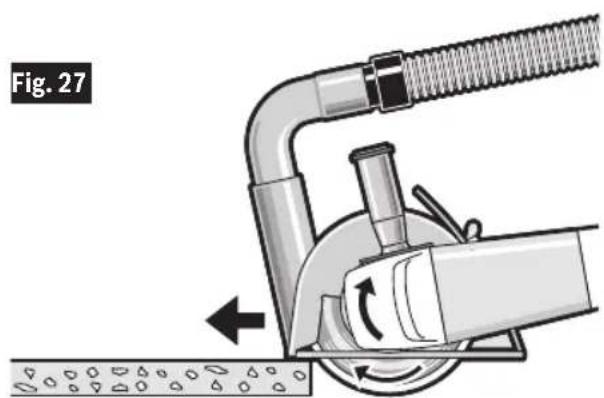 BOSCH GWX1350VSP - WARNING Never pull the tool backward since blade will climb out of the material and KICK-BACK will occur. - 2