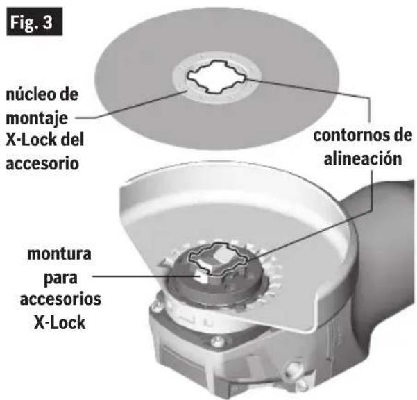 BOSCH GWX1350VSP - Utilización baja del X-Lock - 1