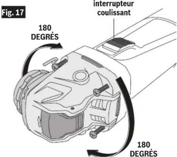 BOSCH GWX1350VSP - Rotation de la boite de vitesses - 1