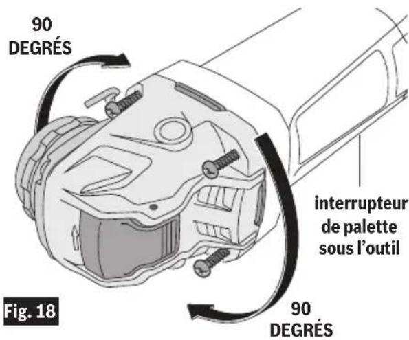 BOSCH GWX1350VSP - Rotation de la boite de vitesses - 2