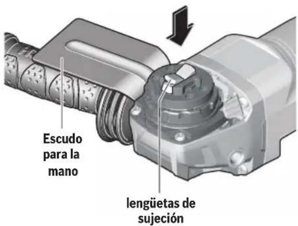 BOSCH GWX1350VSP - Para instalar la almohadilla de refuerzo y el disco de lijar (Fig. 14) - 2