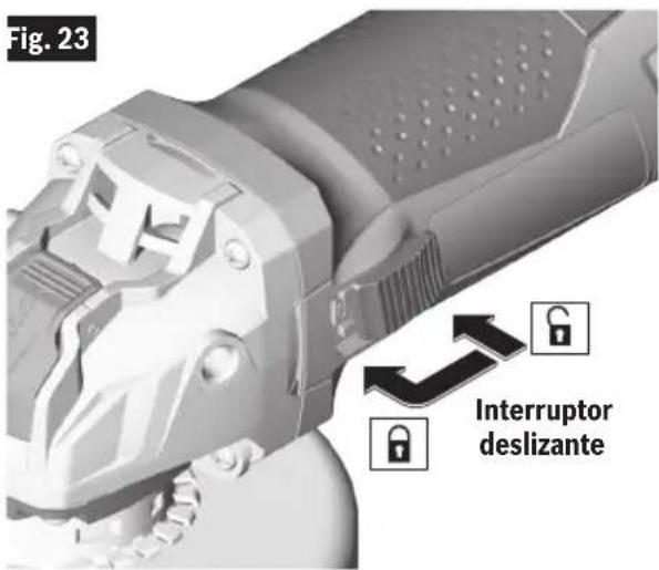 BOSCH GWX1350VSP - Interruptor deslizante (Fig. 23) - 3