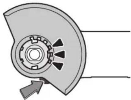 BOSCH GWX1350VSP - Retrait du dispositif de protection - 2