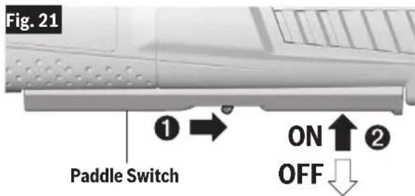 BOSCH GWX1350VSP - ▶ Slide Switch (Fig. 23) - 1