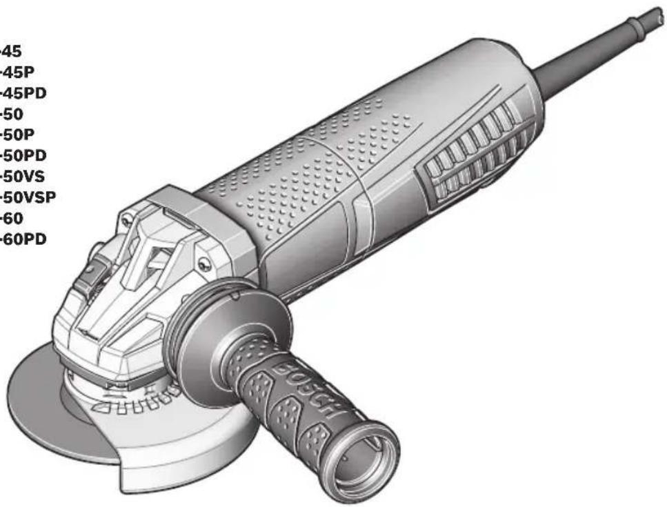 BOSCH GWS1360PD - Instrucciones de funciona y seguidad - 1