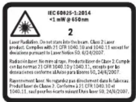 BOSCH GLM400CL - Normas de seguridad para herramentas láser - 1