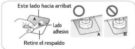LG S3WFBN - Coloque elgado adhesivo de la almohadilla antideslizante en el suelo - 1