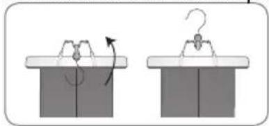 LG S3WFBN - Opening and Closing the Pants Hanger - 2