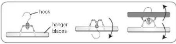 LG S3WFBN - Opening and Closing the Pants Hanger - 1