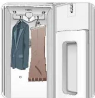 LG S3WFBN - Hanging Pants On the Pants Hanger - 3