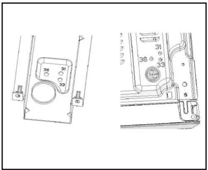 FRIGIDAIRE MWTK27FGUD - Rail de montage inférieur - 3