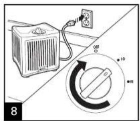 HAMILTON BEACH TrueAir 04532GM - How to Use - 8