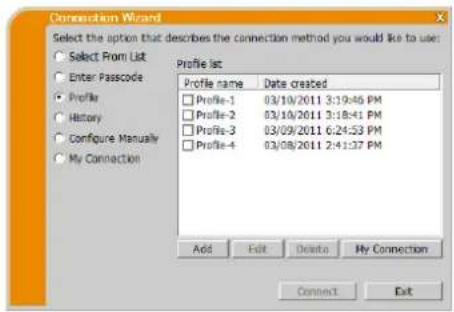 Christie LW551i - Profile connection - 1