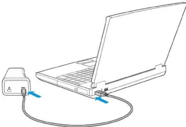 XEROX XTSD - Connexion du câble USB - 1