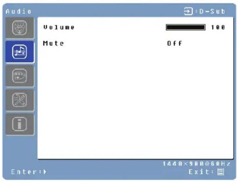 WESTINGHOUSE L1975NW - Menu audio [Audio Menu] - 1