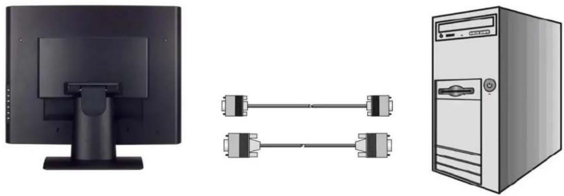 WESTINGHOUSE LCM20v5 - Connect Video Cables to a Computer - 1