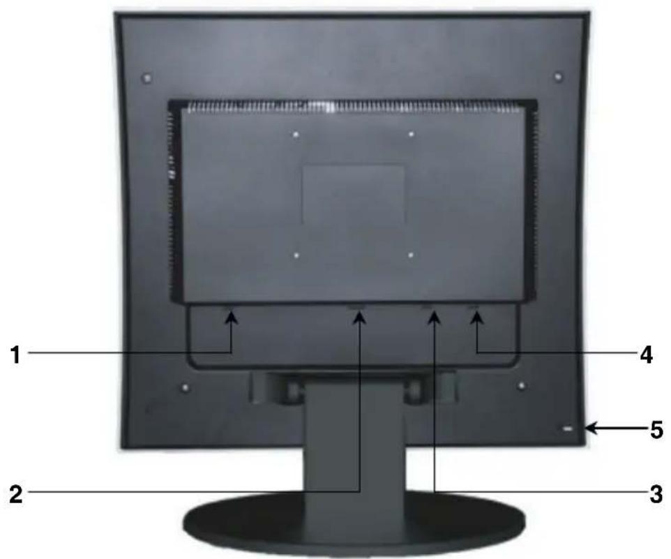WESTINGHOUSE L1928NV - Rear View of the LCD Monitor - 1