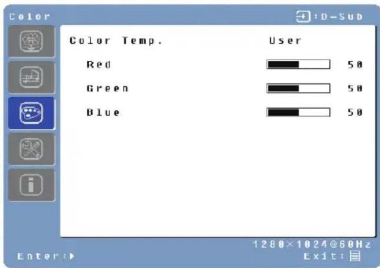 WESTINGHOUSE L1928NV - Menu de Color - 1