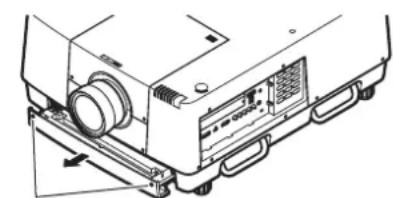 Christie LX1750 - 1) Sortez le filtre à air. - 1