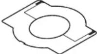 Christie LX1750 - Сетоограждающая пластина для каждого объектива - 3