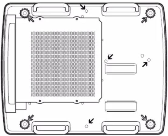 Christie LX1750 - Protecciones de soporte de montaje en techo - 1