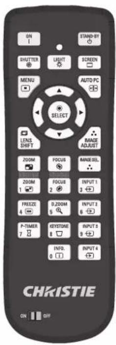 Christie LX1750 - 使用遥控器 - 1