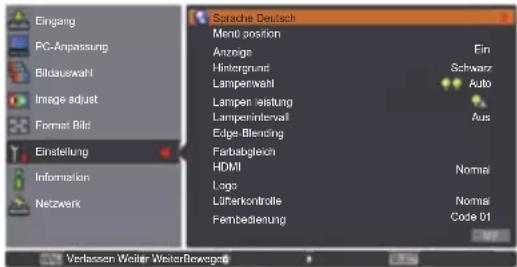 Christie LX1750 - 3) Drücken Sie die - Schaltfläche. - 1