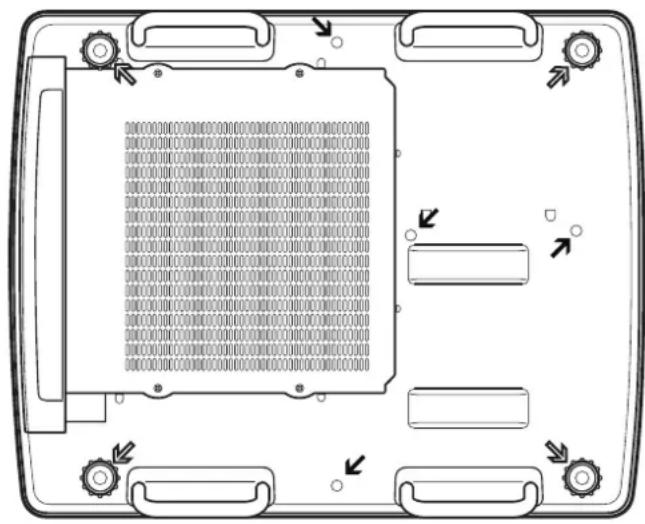 Christie LX1750 - Ceiling mount bracket safeguards - 1