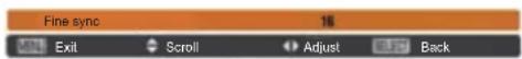 Christie LX1750 - 4) Press ▲▼ to select the sub menu item to change, then press the  button and ◀▶ to change the settings or adjust the parameter values. - 1