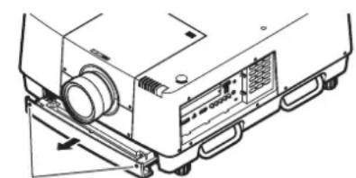 Christie LX1750 - 1) Extraiga la unidad de filtro de aire. - 1