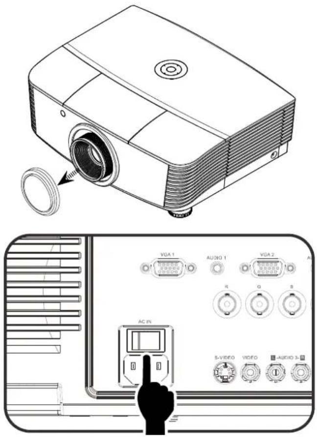 VIVITEK DU5671 - Allumer et éteindre le projecteur - 1