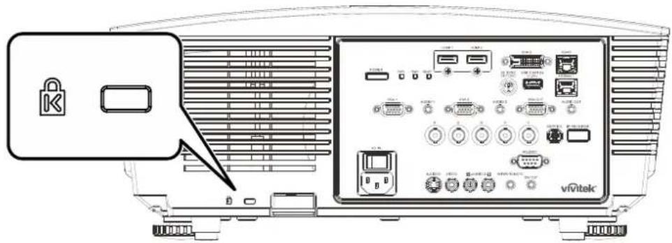 VIVITEK DU5671 - Utilisation de la fente de sécurité Kensington - 1