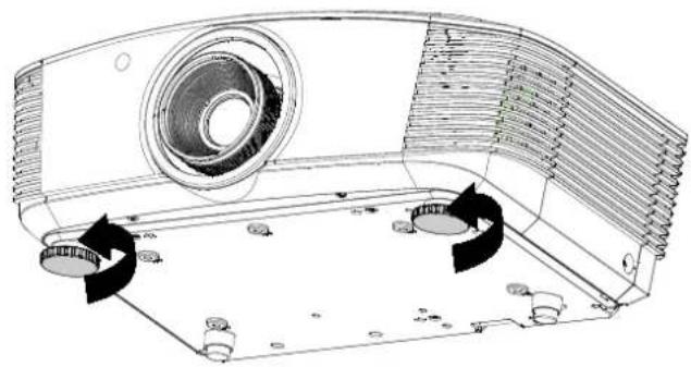 VIVITEK DU5671 - Réglage du niveau du projecteur - 1