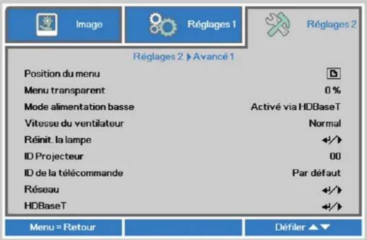 VIVITEK DU5671 - Fonction Avancé 1 - 1