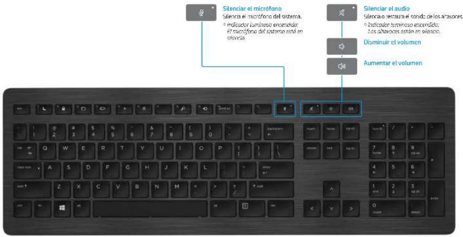 HP Wireless Premium - Teclado superior USB HP - 1