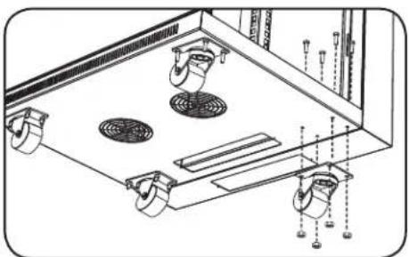 Tripp Lite SmartRack SRW6U - Autre possibilité de montage : rail de fixation avec trou taraudé - 4