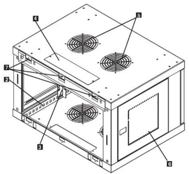 Tripp Lite SmartRack SRW6U - Feature Identification - 1