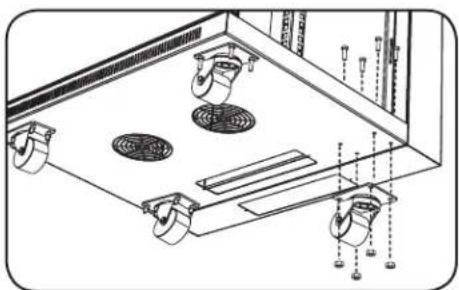 Tripp Lite SmartRack SRW6U - Ruedas opcionales - 1
