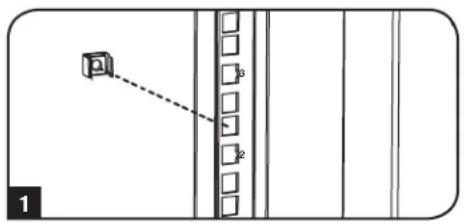 Tripp Lite SmartRack SRW6U - Pour retirer les écrous à cage suivez les étapes 1 à 3 à l'envers. - 1