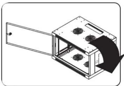 Tripp Lite SmartRack SRW21U - Переворачивание шкафа - 1